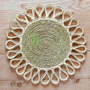 Hot Seller Bamboo Bohemian Eco-Friendly Braided Plait Placemats Variety Sizes Custom <b>Table</b> Decorations for <b>Christmas</b> Handmade - Product Image 3