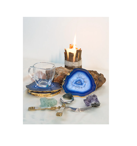 Cheap Price Crystal <b>Coasters</b> <b>Gold</b> Electroplated Buy Wholesale Agate Slice <b>Coaster</b> Agate <b>Coaster</b> For Home Decorations - Product Image 3