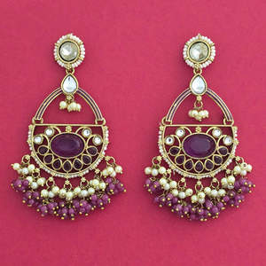 Pendientes de araña de moda clásica occidental Indo con chapado en Mehndi mayoristas de joyería de moda en India - Product Image 6