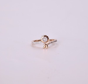 แหวนทองคำแท้ 14K สีเหลือง ประดับเพชรทรงกลม 1 กะรัต เพาะเลี้ยงในห้องปฏิบัติการ ขัดเงาอย่างดี แหวนแต่งงานสำหรับผู้หญิง สี D ถึง G ระดับความสะอาด IF SI2 - Product Image 2