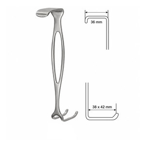 Retractor Quirúrgico para Hernias de Acero Inoxidable, Equipo Médico de Fácil Manejo, Alta Calidad, Bajo Precio, Reutilizable - Product Image 1