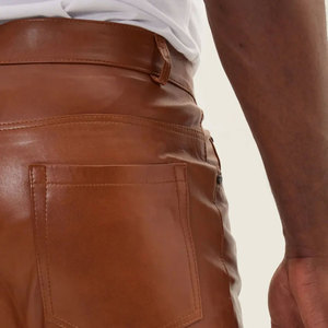 กางเกงหนังสำหรับผู้ชายกางเกงสตรีทแวร์คุณภาพสูงดีไซน์ใหม่ - Product Image 6