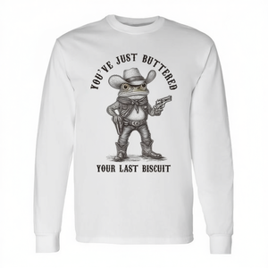 T-shirt à manches longues Cowboy Frog You've Just Buttered Your Last Biscuit - Produit promotionnel - Product Image 2