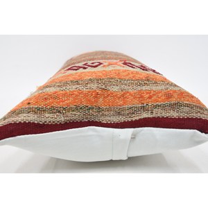 12x24 pouces multicolore bohème Kilim laine tapis Vintage motif décoratif oreiller tissé Technique - Product Image 5