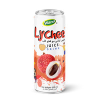 330ml blikje Vietnam Tropisch Sap-Wana/OEM Merk Gesteriliseerd Halal Gecertificeerd Gefilterd NFC Sprankelend Ananas Mango Lychee Guave