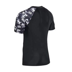 Bas quantité minimale de commande Conception de logo personnalisé Sublimation complète Demi-manche Rash Guard Haute Performance BJJ MMA Jiu Jitsu Formation Rash Guards - Product Image 3