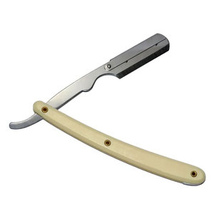 Maquinilla de afeitar recta de peluquero de salón profesional, corte de acero inoxidable, mango largo, maquinilla de afeitar Manual, salón de peluquería - Product Image 1