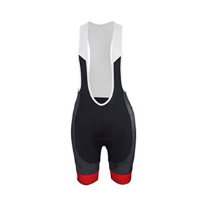 Men Cycling Bib Shorts Black White Red Color <b>Blocked</b> Fitted Moisture Wicking Breathable Spandex/Nylon/Polyester 4 Season Adult - Product Image 1