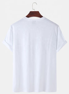 Camiseta de gran tamaño de media manga ligera con estampado de ropa de microfibra informal para hombre con logotipo personalizado profesional 100% algodón - Product Image 6