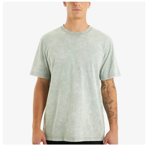 T-shirts surdimensionnés Hip Hop en coton Boxy lourd personnalisés en gros T-shirts de fitness lavés à l'acide avec pierre vintage et épaules tombantes - Product Image 5