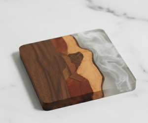Posavasos de Madera Maciza Clásico Hecho a Mano con Forma de Caracol |   Posavasos de 5 mm de Grosor para Tazas de Té y Café |   Protección de Mesa Ecológica - Product Image 2
