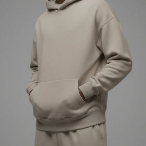 Sweat-shirt à capuche pour homme de qualité supérieure respirant à prix d'usine 2026 / Sweat-shirt à capuche surdimensionné à blocs de couleur personnalisé avec logo pour homme, vêtements de rue - Product Image 4