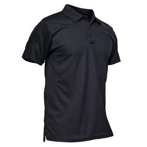 Polo Performance à manches courtes pour homme Motif tactique 3D à séchage rapide en tricot doux Golf pour polos 100% coton - Product Image 1