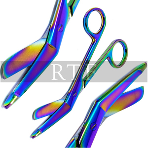 Tijeras para Vendajes LISTER de 3.5 Pulgadas, Multicolores, Arcoíris, de Acero Inoxidable, Instrumentos Quirúrgicos Manuales - Product Image 5