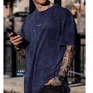 Fabricant Vente en gros T-shirt vintage lavé à l'acide Logo personnalisé lourd et coupe surdimensionnée - Product Image 6