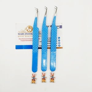 Pinzas para Extensiones de Pestañas de Color Azul de 90 Grados para Muñecas Bratz, Pinzas Sólidas para Extensiones de Pestañas Individuales - Product Image 3