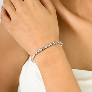 High Quality Sterling Silver Classic Statement Bracelet for Women Party Gift Trendy <b>Fine</b> Jewelry - Product Image 2