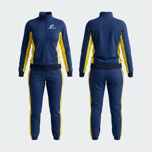 Trajes Deportivos Transpirables con Cremallera Completa y Patrón Liso para la Temporada de Invierno, Último Estilo para Mujer - Product Image 3