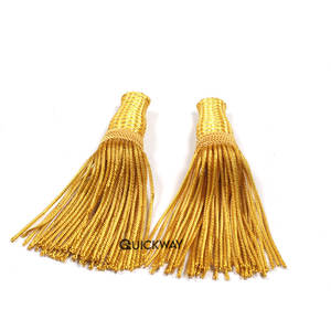 OEM académico oro lingotes borlas graduación Tam borla al por mayor Doctoral Tam con oro lingotes borla en Color dorado - Product Image 1