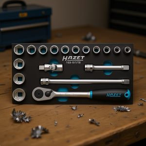 Hazet 1/2'' (18 Piezas) Juego de Herramientas con Llaves de Trinquete y Accesorios - Product Image 3