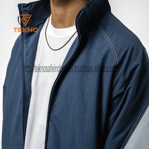 Precio al por mayor 2025 nuevo traje cortavientos con cremallera hecho a medida de alta calidad ropa de exterior de tendencia chándal cómodo para hombres - Product Image 3