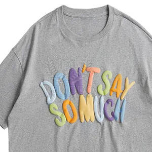 Camisetas de Hombre de Alta Calidad, Cómodas y Transpirables, con Estampado Puff, 100% Algodón, Corte Holgado, Casual, Hechas en Pakistán, con Contraste de Color - Product Image 2