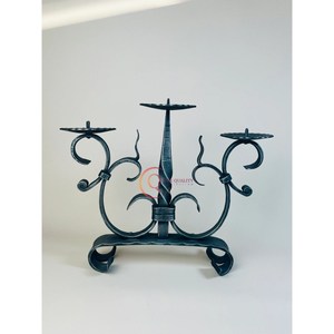 Fancy Design Superb Quality Black Metal Candelabra Wedding Centerpieces Black Unique <b>Candle</b> Jar Lightening Candelabra Top Sale - Product Image 3