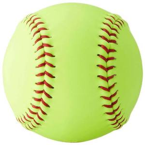 Buena calidad, juego deportivo de entrenamiento para adultos, Color verde claro, pelota de softball, Material de cuero, buena costura, pelota de béisbol deportiva - Product Image 6