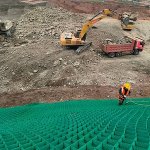 Grille de stabilisation de gravier en géocellules pour allée en gravier, <span class=keywords><strong>sol</strong></span> en béton en nid d'abeille, briques, travaux solides - Product Image 4