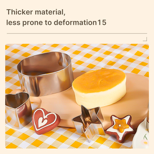 12 cái máy cắt bánh quy bằng thép không gỉ hình tròn cho bánh quy, Kẹo mềm, rau và Khuôn nướng bánh ngọt - Product Image 3