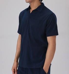 Conjunto de camiseta y pantalones cortos de verano de alta calidad para hombre, con logotipo personalizado, conjunto de dos piezas al por mayor. - Product Image 2