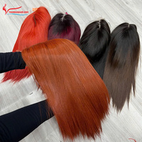 Perruque brun clair os droit 100% cheveux humains bruts naturels vietnamiens disponibles en stock