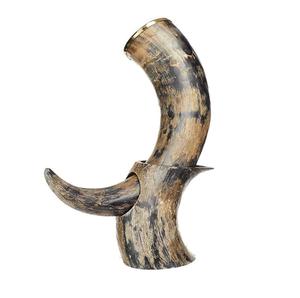 Cuerno Vikingo Pulido para Beber con Soporte, Taza de Cerveza Artesanal Ecológica para el Hogar y el Bar - Product Image 2