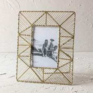 Trending Rectangle Metal Wire <b>Photo</b> <b>Frame</b> Gold New Year Picture <b>Frame</b> Image Holder Hotel Accessories Handicrafts - Product Image 3