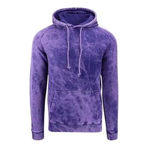 Sweat à capuche en coton de haute qualité pour hommes, tricoté en polyester, avec fermeture à glissière, sweatshirts à capuche lavés à l'acide et délavés au soleil - Product Image 6