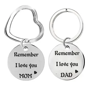 HOT Stainless Steel Cheaper Promotion Keychain Gift for Mother Father Day