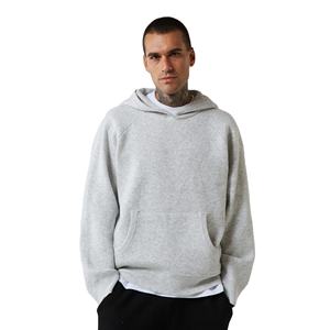 Sudadera con Capucha Gris para Hombre, 100% Algodón de Alta Calidad, Gruesa, de Felpa Francesa, Personalizable, con Hombros Caídos, Estilo Holgado - Product Image 1