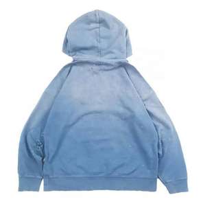 Nueva Sudadera con Capucha para Hombre, Estilo Urbano Invernal, 100% Algodón Orgánico, 430 g/m², Felpa Gruesa, Lavado Ácido - Product Image 5