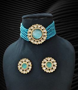 Magnifiques ensembles ras du cou Hydro Beads pour femmes parfaits pour les occasions festives, ensemble de mariage de luxe de qualité supérieure différentes couleurs - Product Image 3