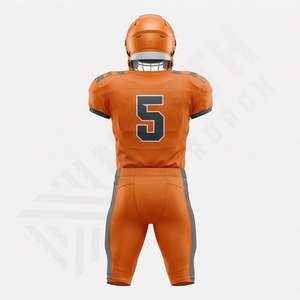 ชุดเสื้อฟุตบอลอเมริกันแบบขายส่ง ไซส์ XXL XXXL สำหรับทุกเพศ แบบดั้งเดิม ปรับแต่งได้ พิมพ์ลายแบบซับลิเมชั่น ชุดขาสั้นสำหรับเด็ก ชุดทีมสำหรับการแข่งขัน - Product Image 2