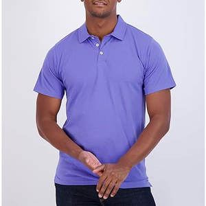 Polo de Manga Corta para Hombre, de Algodón Piqué Elástico, Color Liso - Product Image 4