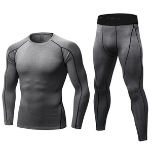 Vêtements de sport sans couture ensemble de compression pour hommes nouveaux vêtements de sport à la mode avec leggings extensibles et chemise de sport de soutien ensemble de yoga - Product Image 6