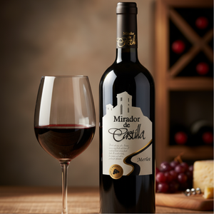 Rượu vang đỏ khô Mirador De Castilla 100% Merlot 13-13,5% Vol Rượu cao cấp - Loại rượu 75Lt Tây Ban Nha - Product Image 5