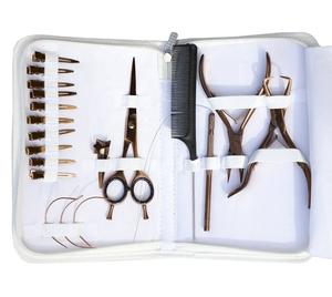 Ensemble d'outils professionnels pour extensions de cheveux en acier inoxydable multifonctionnel de haute qualité, ensemble de pinces de qualité supérieure pour usage commercial - Product Image 3