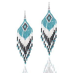 Beaded earrings wholesale price Beaded Pearl Earrings for Women Seed Bead Stud Earrings for <b>Wedding</b> Party Womens fashion - Product Image 4