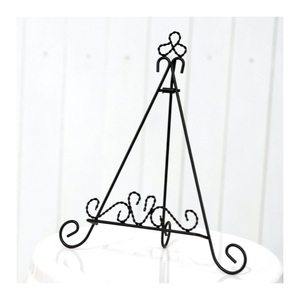 Exhibición DE BODA dorada Soporte de exhibición ajustable de pie independiente de metal Caballete extra grande Caballete de exhibición de boda hecho en India - Product Image 5