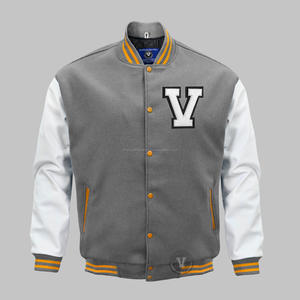Vestes letterman personnalisées vestes en cuir de laine vestes universitaires - Product Image 1