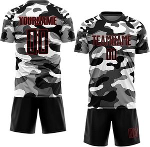 ชุดเสื้อฟุตบอลของทีมชุดเครื่องแบบสำหรับนักฟุตบอลเสื้อเจอร์ซีย์ปรับแต่งได้ตามต้องการ - Product Image 1