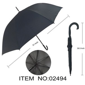 73cm Black <b>Automatic</b> Travel <b>Umbrella</b> New Design 36pcs/CS 8K Ribs Three-Folding and Straight Styles Auto Open Function - Product Image 1