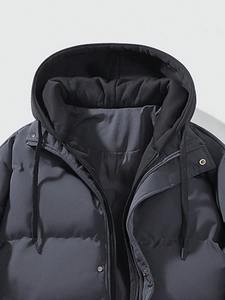 Veste en duvet de haute qualité avec logo personnalisé Veste à bulles à col montant Veste polaire personnalisée de haute qualité pour hommes - Product Image 4